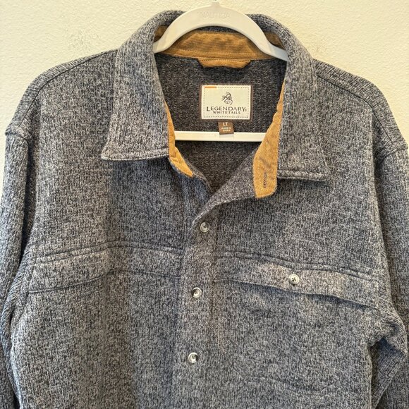 Legendary Whitetails Men’s Button Up Collared Shirt Heavyweight Shacket Size LT - Picture 3 of 15